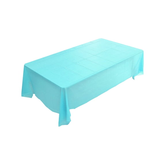 Disposable Solid Color Tablecloth 107.87x53.93 inch Rectangle Plastic Table Cover for Hotel Restaurant Home Birthday Party Dessert Table