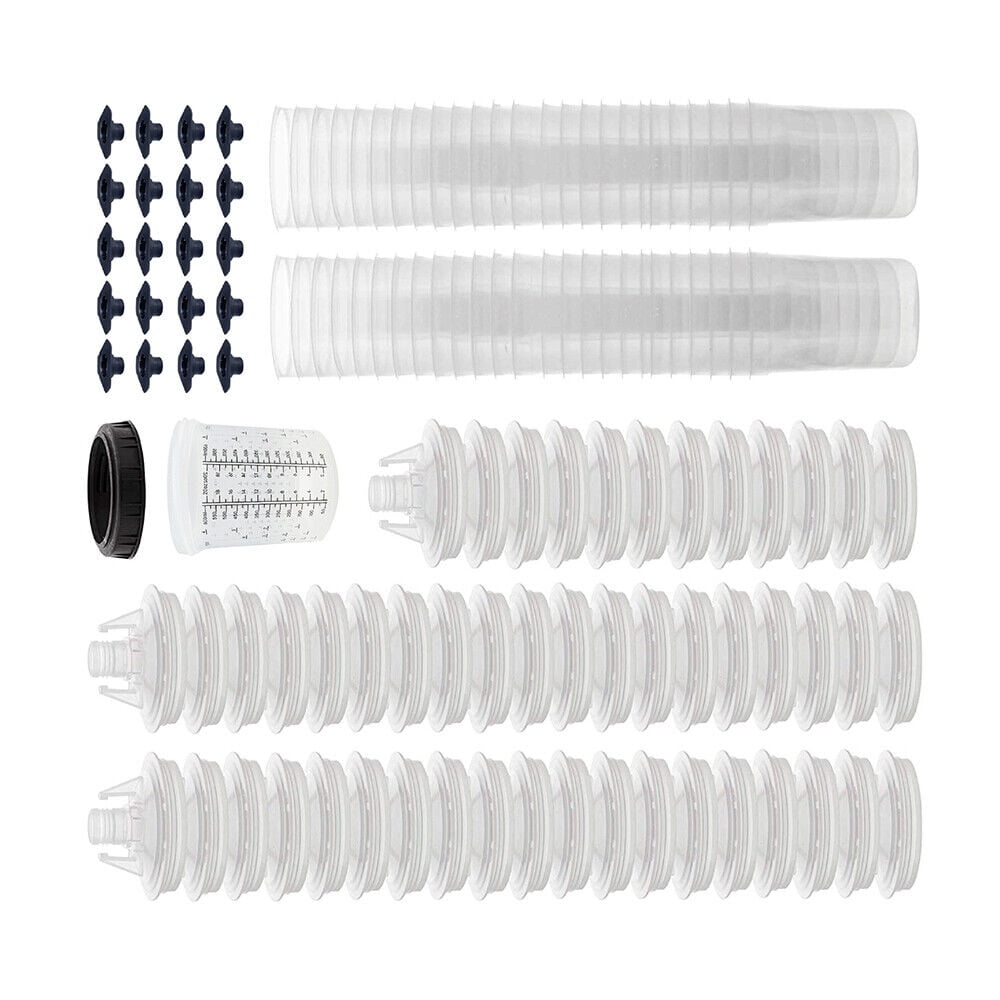 Disposable Spray Paint Gun Liners 20Ounce 600ML Cups USA 50Pack Paint