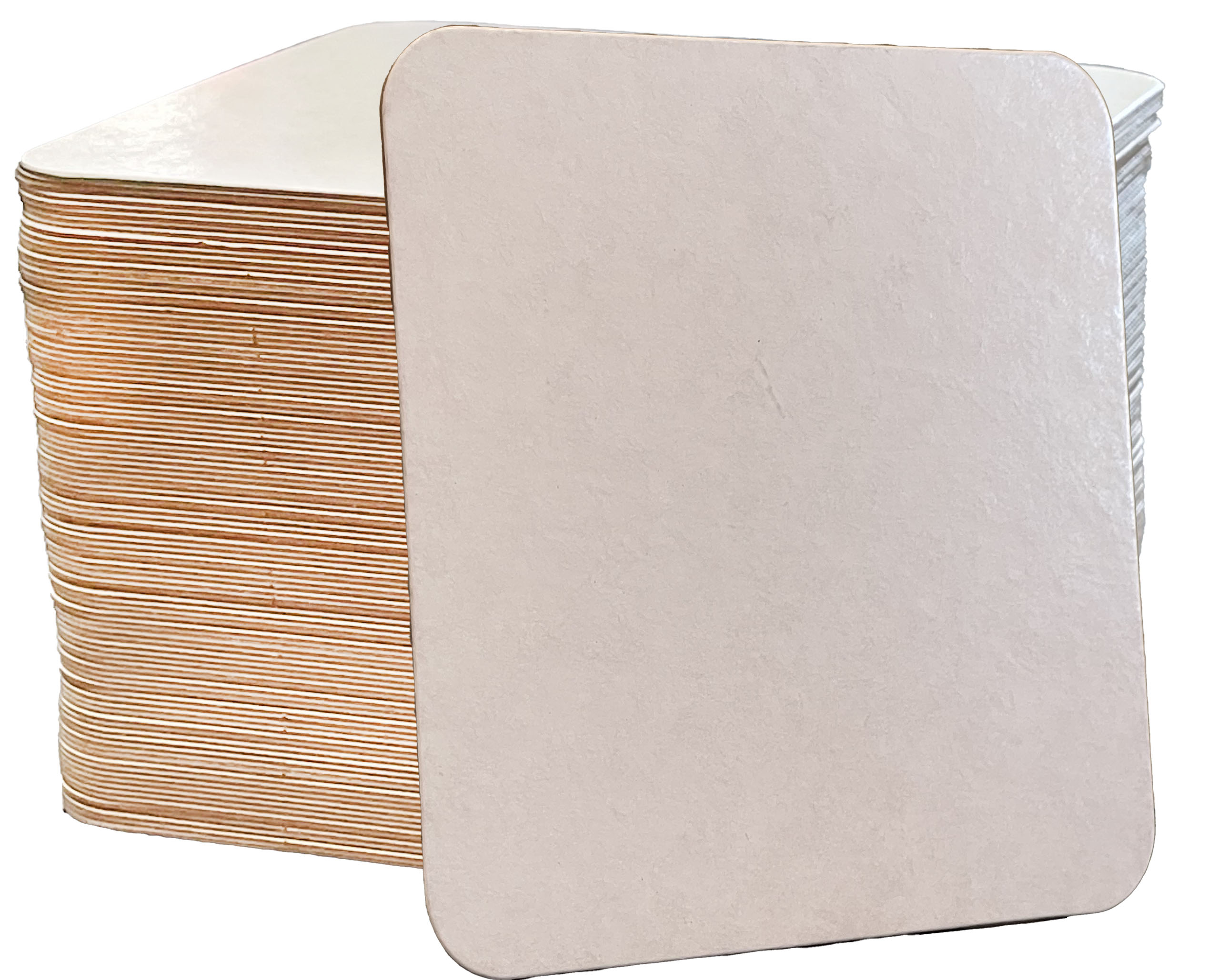 Disposable Square Coasters White 1,000 Pack 4 Inches