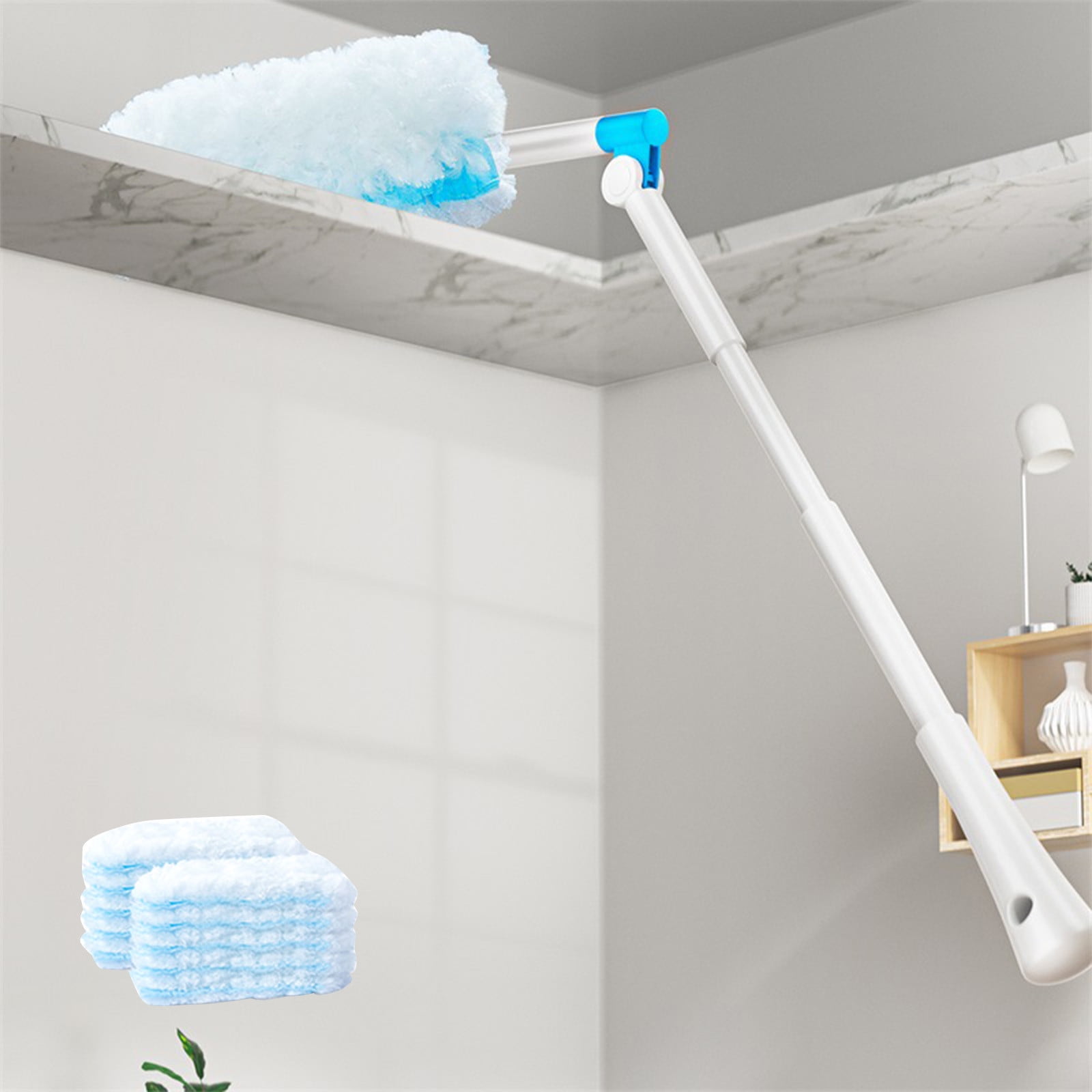 Disposable Statics Duster Heavy Duty Extendable Handle Starters Kit for