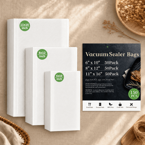 Disposable Storage Bags Clear Assorted Sizes Food Storage and Sous Vide Cooking