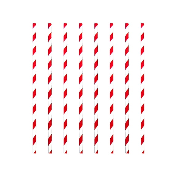 Disposable Straws, 10 in Red White Striped Drinking Straws, 10 Pc, Black Party Decorations, Disposable Dinnerware Set, Forks and Spoons Disposable, Party Plates Set, Cake &