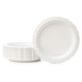 thumbnail image 1 of Disposable Sugar Cane Bagasse Plates – 100% Compostable, Eco-friendly Natural Sugarcane Fiber Plates – 10” Biodegradable Plates For Parties, Weddings, Thanksgiving & More [216-Pack] Posh Setting, 1 of 5