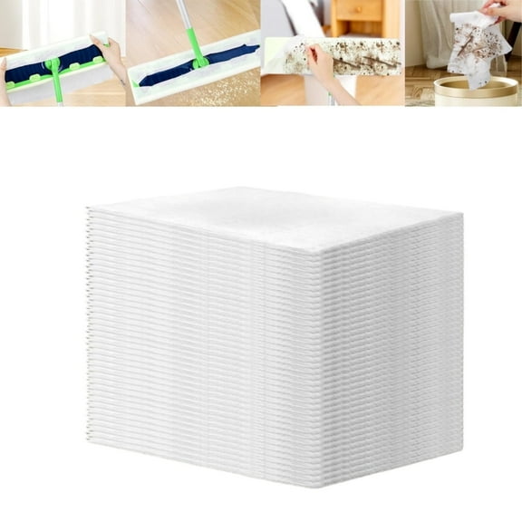 Disposable Sweeper XL Mop Cloths,50pack of Duster Mop Pads Refills for Cleaning Hardwood Floor Dust,XL Dry Sweeping Cloths for Home