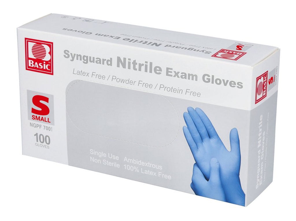 使い捨て手袋　synguard vinyl exam gloves　Mサイズ　1000枚 Synguard 1000pcs Grade Synthetic Nitrile Gloves, Disposable
