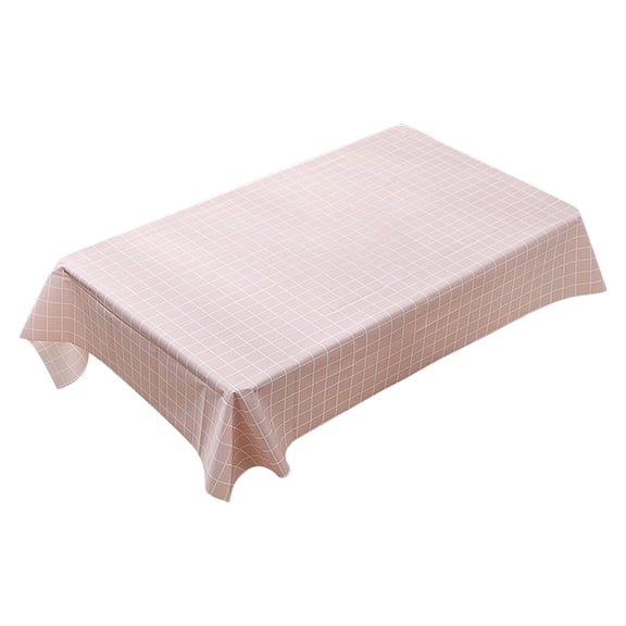 Disposable Table Cloth, 53.93X35.43" Rectangle Grid Tablecloth, Waterproof Check Table Cover, Farmhouse Plaid Dining Table Cloth, Stain Resistant Table Protector for Kitchen Dining Cafe Home Decor