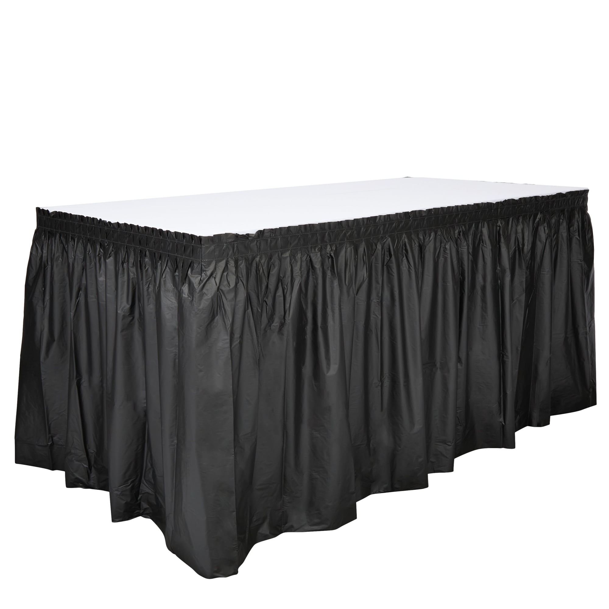 Disposable Table Skirts 6Pack Ruffled Plastic Table Skirts Perfect