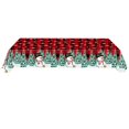 thumbnail image 1 of Disposable Tablecloth, Christmas Tablecloth, Thickened Snowman Snowflake Holiday Party Table Cover, Large 108x54 Inch Red Plastic Tablecloth for Family Gatherings and Outdoor Events, 1 of 6