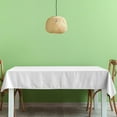 thumbnail image 1 of Disposable Tablecloth - Solid Color Waterproof and Oil-proof Check Pattern Table Cover for Hotel Parties, 53.9 x 107.9 in, (White), JASKFLY, 1 of 9