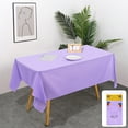 thumbnail image 1 of Disposable Tablecloths – 54 x 72in Plastic Padded Table Cover for Parties, Picnics and Events, Easy Clean(Purple), 1 of 6