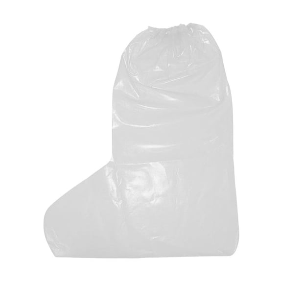 Disposable Tall Rain Boot Covers, Clear Plastic Outdoor Shoe Overshoes, Single Waterproof Foot Protector For Garden Construction Daily Wet Weather, 3.94x3.94x0.4in