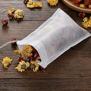 Disposable Tea Filter Bags Empty Drawstring Bags for Loose Leaf Tea 400Pc Food Prep Containers Glass
