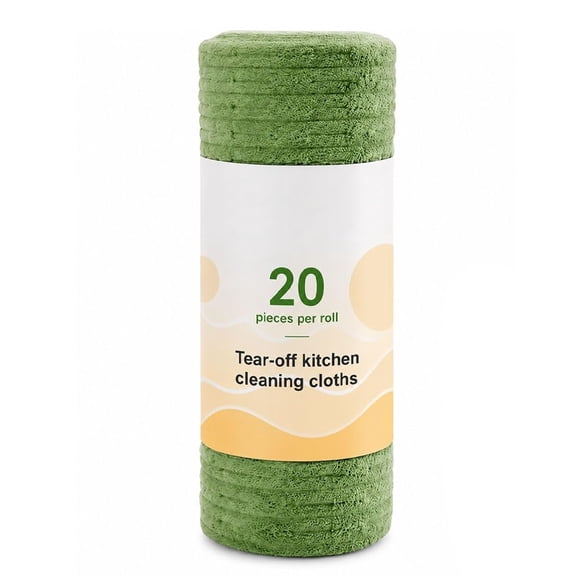 Disposable Tear-Off Cleaning Cloth Roll,| Washable Microfiber Towel Roll Magic Kitchen Paper Towels for Household Super Absorbent Lint-Free Rags