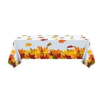 Disposable Thanksgiving Tablecloth Maple Leaf Design Holiday Party Decor