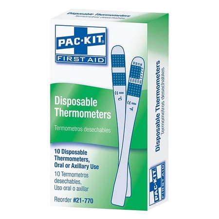 Disposable Thermometers, 10/Pkg (4 Boxes)