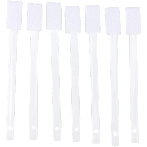 Disposable Toilet Bowl Brushes, Hygienic Crevice Cleaning Brushes PP Cotton Handle 5 Pack Universal Multipurpose for Keyboard