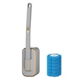 thumbnail image 1 of Disposable Toilet Bowl Cleaner Wand Set with Wall Mount Holder - Toilet Cleaning System Includes Replaceable Fresh Scent Brush Heads and Concealed Storage for Bathroom Cleaning Supplies, 1 of 8