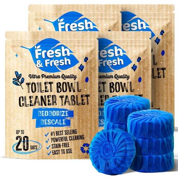 Disposable Toilet Bowl Cleaners(100 Tablets) Odor Eliminator, Fresh Scent, Multipurpose Residential and commercial Toilet Cleaners 2-3 week Lasting Toilet Bowl Cleaner