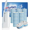 thumbnail image 1 of Disposable Toilet Brush Cleaning System with 50pcs Refills Pads Replacement Heads, Stick, Wall Mounted Toliet Wand Kit Bathroom Maintenance, Bowl Cleaner Wands Holder and Set, 1 of 5