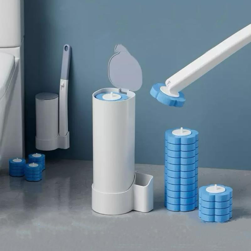 Disposable Toilet Brush Set – Toilet Bowl Cleaner with Holder, 14 ...
