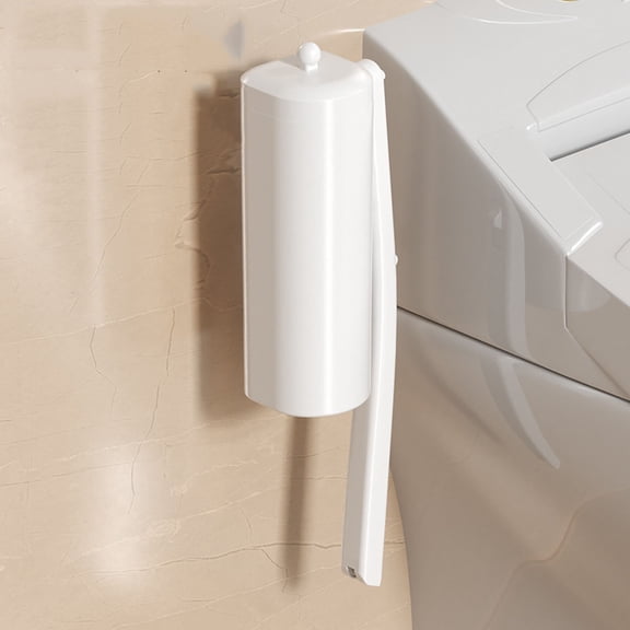 Disposable Toilet Brush with Replaceable Heads, Wall-Mounted Cleaning Tool