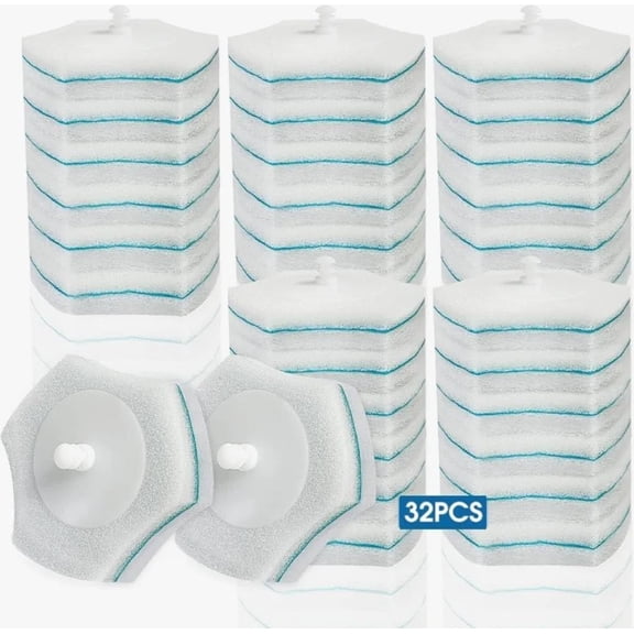 Disposable Toilet Cleaning System: Brush, Handle, Storage Caddy & Refills for Bathroom