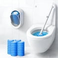 thumbnail image 1 of Disposable Toilet Cleaning System - Wand Kit with 32 High-Performance Refills, Wall Mounted Brush and Holder for Deep Bathroom 32pcs, 1 of 4