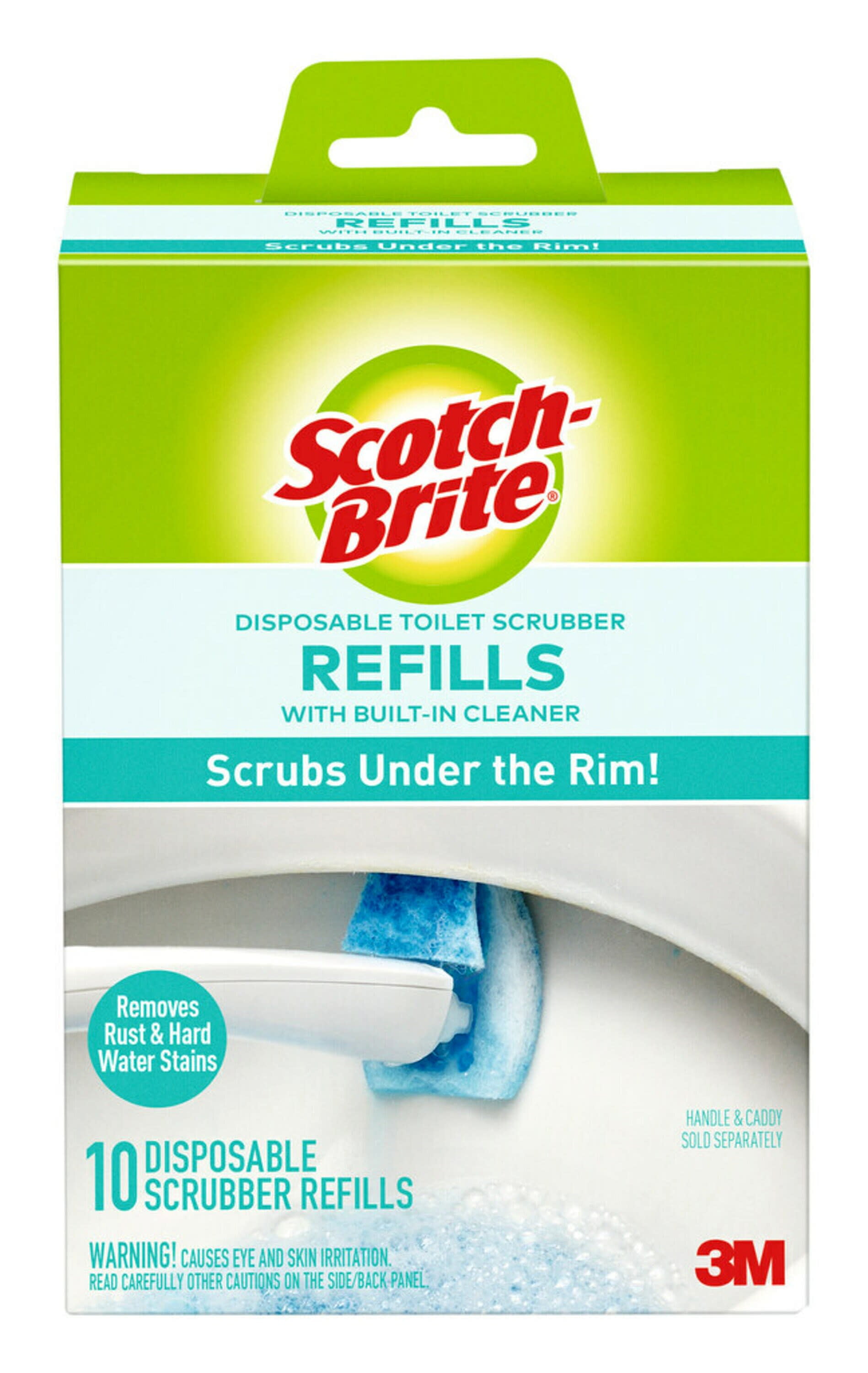 Disposable Toilet Scrubber Refill, Blue/White, 10/Pack Disposable Toilet Scrubber Refill, Blue/White, 10/Pack