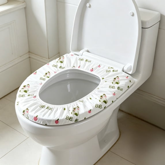 Disposable Toilet Seat Covers 10 Pack Waterproof Travel Toilet Liners, Hygienic Portable Potty Seat Protector For Public Restroom Hotel Travel Use, Clean Barrier For Bathroom Protection Use