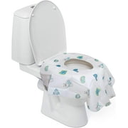 Disposable Toilet Seat Covers for Kids & Adults 6 Pack - Germ Protect from Public Toilets - Waterproof, Individually-Wrapped, Plastic Lined for No Soak Thru, XL to Cover the WHOLE Toilet - Unisex