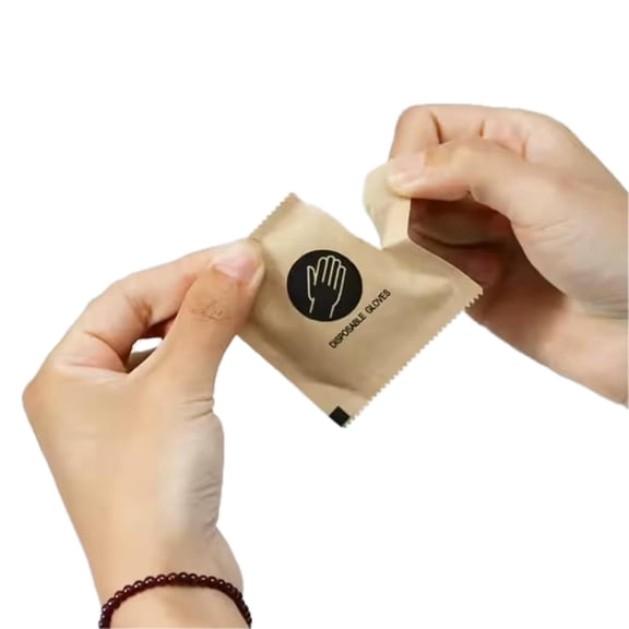 Disposable Travel Gloves – Individually wrapped, on-the-go travel packs available in  200. Perfect for personal and business use.