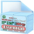 thumbnail image 1 of Disposable Underpads 17”x24” [300-Pads] Moderate Absorbency Chux Incontinence Bed Pads, Quilted Fluff, Large (Packed 3 x 100 Per Case), 1 of 8
