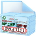 thumbnail image 1 of Disposable Underpads 23”x36” [150-Pads] Moderate Absorbency Chux Incontinence Bed Pads, Quilted Fluff, Large (Packed 3 x 50 Per Case), 1 of 7