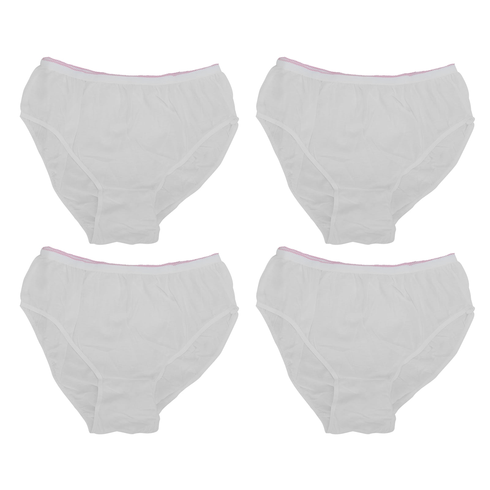5x Women Disposable Underwear Panties White Comfortable for Business Trip  Girls
