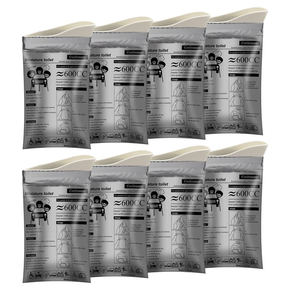 Disposable Urine Bags, 16 32 56 72 Pack Camping Pee Bags for Men Women, Disposable Urinals Vomit Bags for Travel Urinal Toilet Traffic Jam Emergency Portable Toilet for Kids, Patient - GRAY- 72P