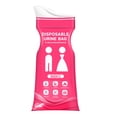 thumbnail image 1 of Disposable Urine Bags | Emergency Toilet Pee Bags for Travel for Women Men | Portable Toilet for Camping, Portable Urinal for Car Use, Rose Pink, 8 Pack, 1 of 2