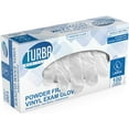 thumbnail image 1 of Turba Medical Vinyl Examination Gloves, Large, Powder-Free, Latex-Free, Ambidextrous, Disposable, 2 Boxes of 100, 1 of 6