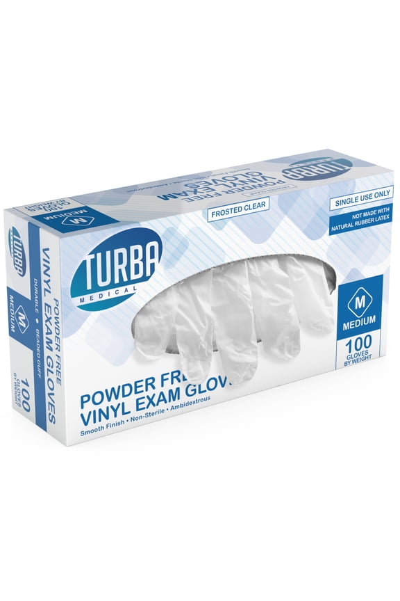 Vinyl Disposable Gloves, Non Sterile, Powder Free, Food Safe