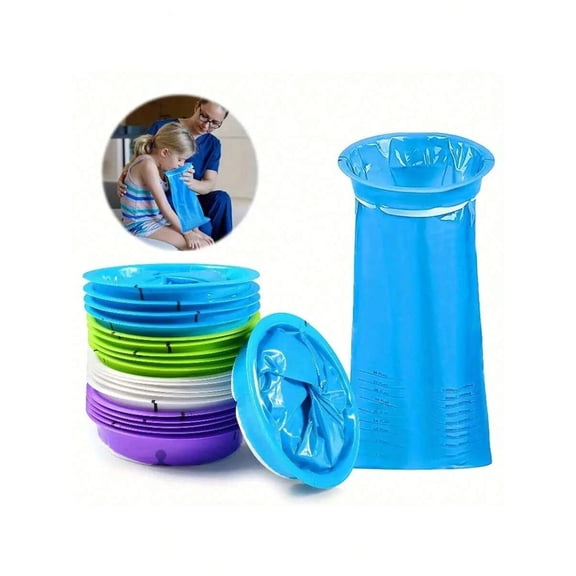 Disposable Vomit Bag, Leak-Proof Travel Nausea & Seasickness Bag, Emergency Treatment for Adults & Pregnant Women, Travel Essentials for Car & Vacation