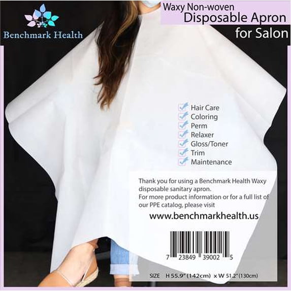 Disposable Waterproof Hair Salon Cape 100 ct