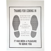 EcoQuality 22 x 17 inch White Paper Car Floor Mats, Disposable Automotive Service Mats, Floor Protection Covers, 100 Pcs