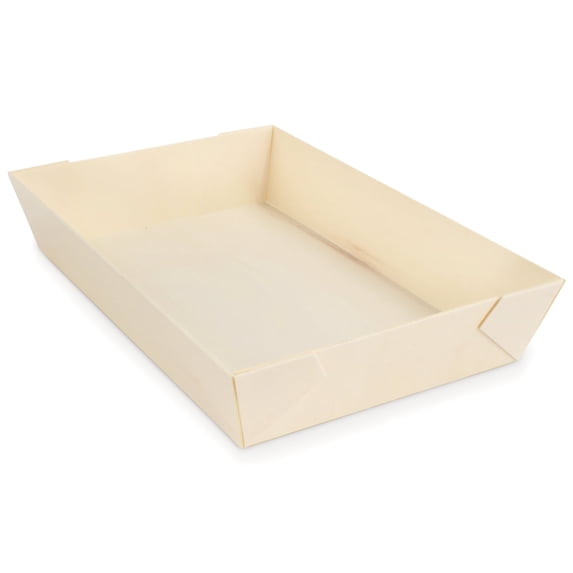 Disposable Wood Box - 8.5"x5.7"x1.4" - 100 Units - Rectangle
