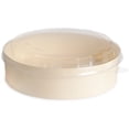 thumbnail image 1 of Disposable Wood Box With Lid - 6.9"x6.5"x1.8" - 100 Pieces - Circular, 1 of 9