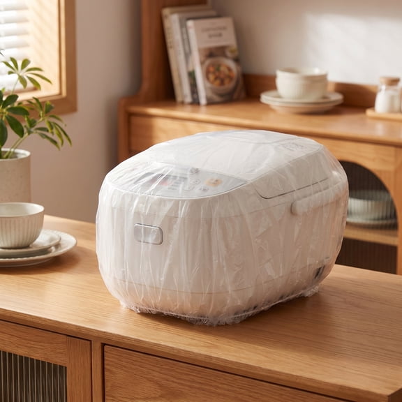 Disposable Wrapping Cover Waterproof Plastic Reusable for Household Kitchen Small Equipment, Food Preservation Kitchen Use and Baking Appliance Dust Cover Storage Protector