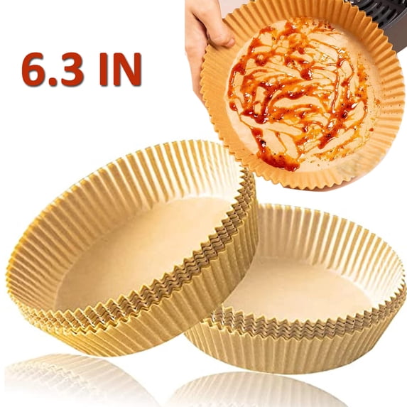Disposable air fryer paper liner-170 PCS non-stick parchment is suitable for air fryer, air fryer paper liner and air fryer parchment liner ( 6.3 inches).