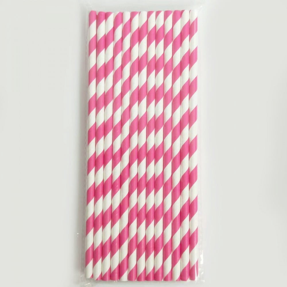 Disposable biodegradable paper straw Colorful Party Event Drinking ...