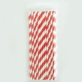 thumbnail image 1 of Disposable biodegradable paper straw Colorful Party Event Drinking Straws Flexible Large Straight Tube Straw Bar Accessories 6*197mm, 1 of 1