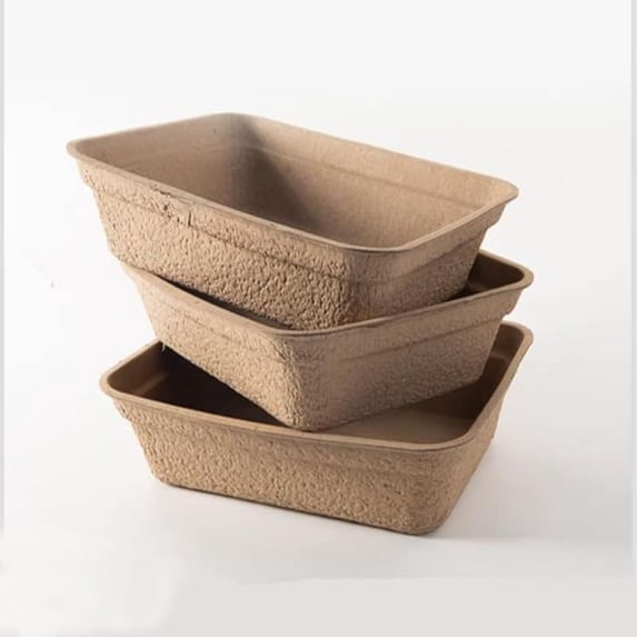 Disposable cat litter box 3 pack, biodegradable paper litter tray for cats,hamster, guinea pig,mice,small animals,travel friendly,sturdy leak resistant design,large size 16 x 12.59 x 4 inches, brown