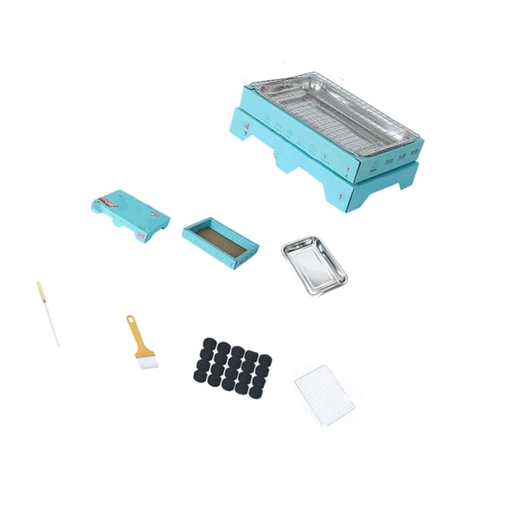 Disposables Outdoor BBQ Grills Stainless Steel Construction Charcoal Grills For Camping Picnics Backyard