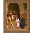 thumbnail image 1 of Dispute Arabs 24x20 Gold Ornate Wood Framed Canvas Art by Jean-Leon Gerome, 1 of 2
